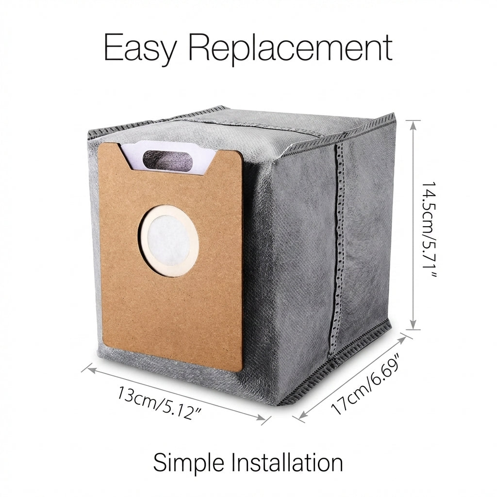 10-Pack Replacement Dust Bags for eufy RoboVac G35+, G40+, G40 Hybrid+ Auto-Empty Station