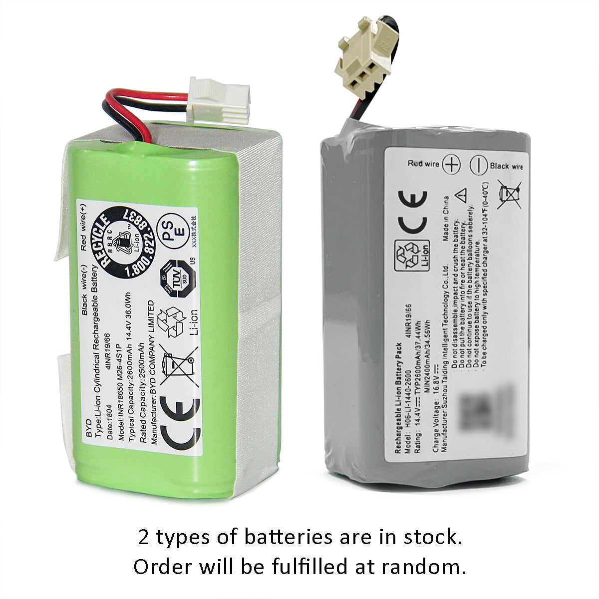 Official 2600mAh Li-ion Battery for Coredy Robot Vacuum | Fits R300, R500+, R580, R650 & R750 (1600Pa)