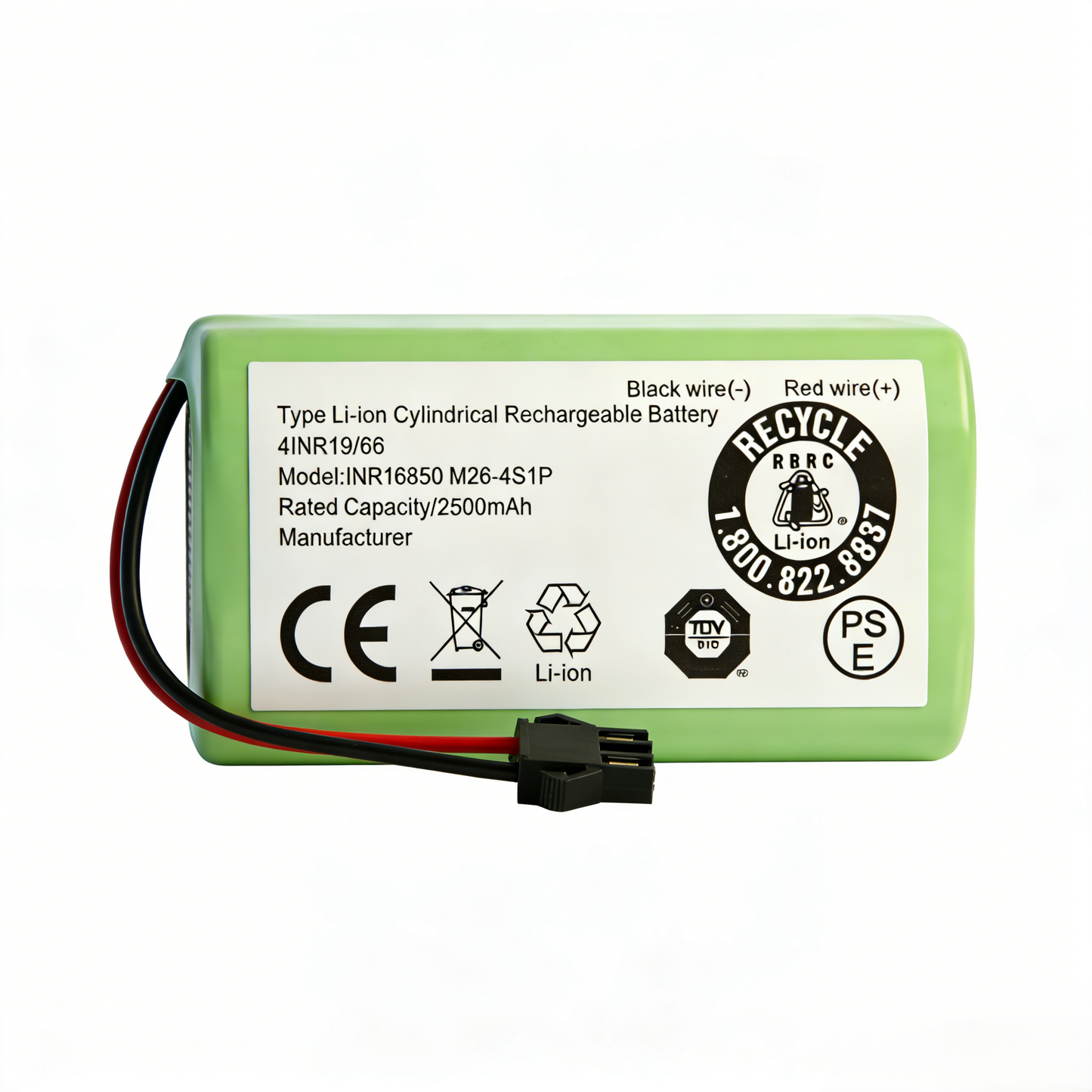 Premium 14.4V 2600mAh Li-ion Replacement Battery for eufy RoboVac 11S, 15C, 30C, G30 Series