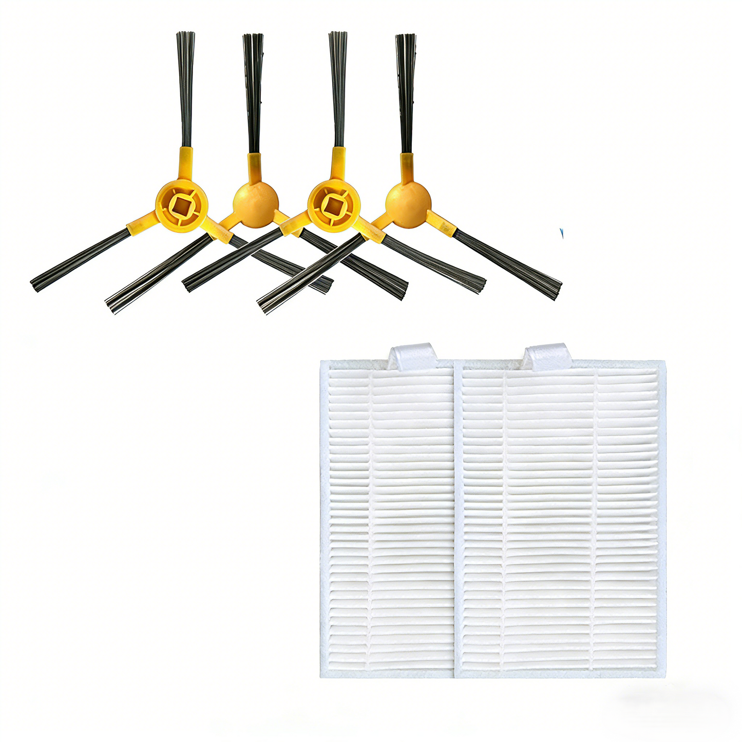 Replacement Kit (Side Brush*4, High Efficiency Filter*2) for Coredy FL022