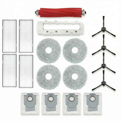 Coredy Premium 18-Piece Replenishment Kit for Roborock Q Revo Pro, MaxV & S (1-Year Supply)