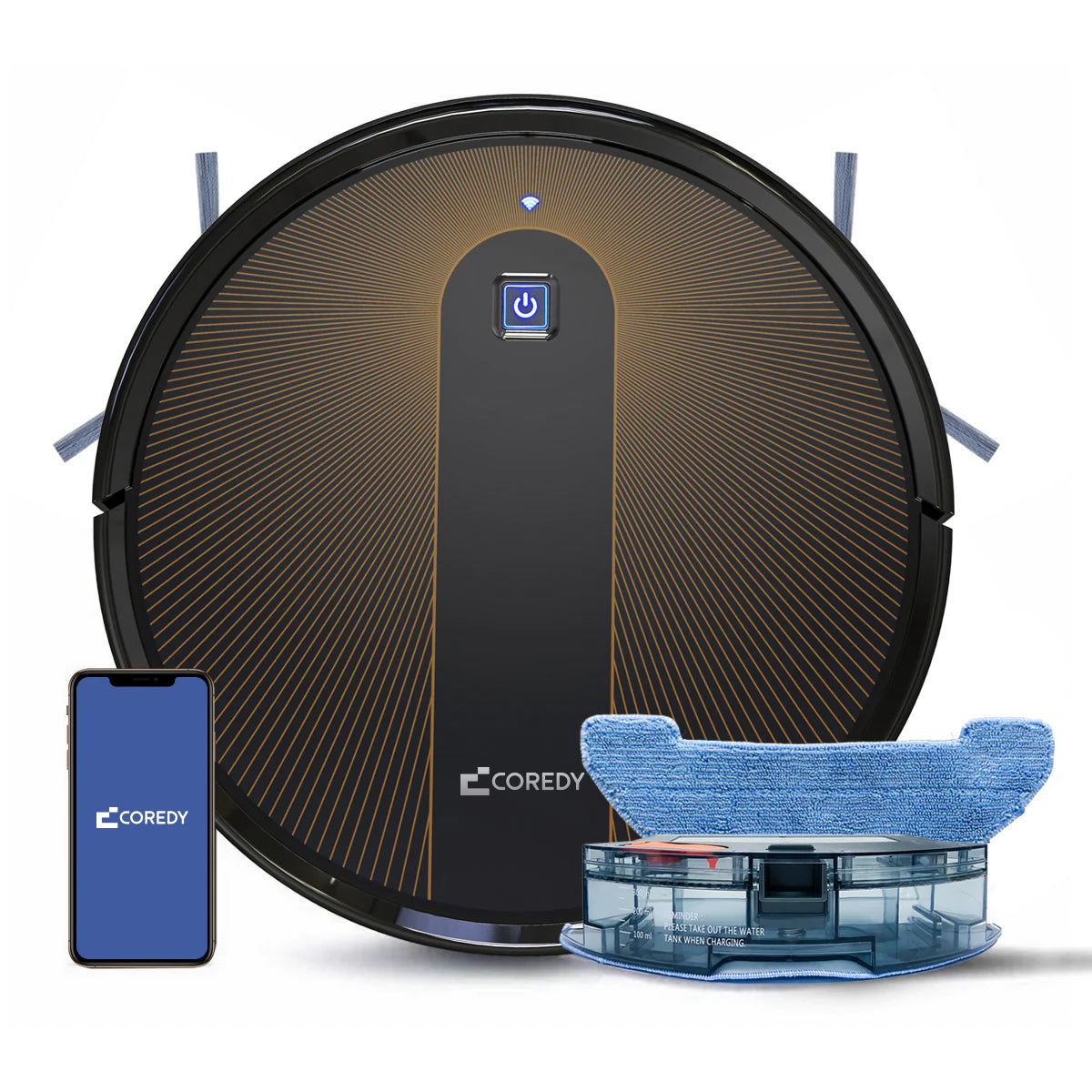 FATORY-STOCK Coredy R750 3-in-1 Robotic Sweep Vacuum Mop