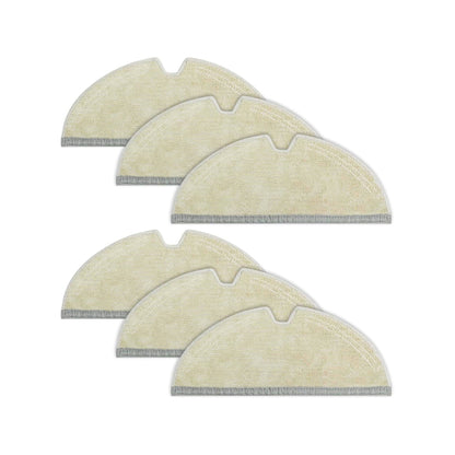 Premium Washable Mop Pads Replacement for Roborock Q7, Q8, Q5 Pro, S5, S6 & E Series (6-Pack)