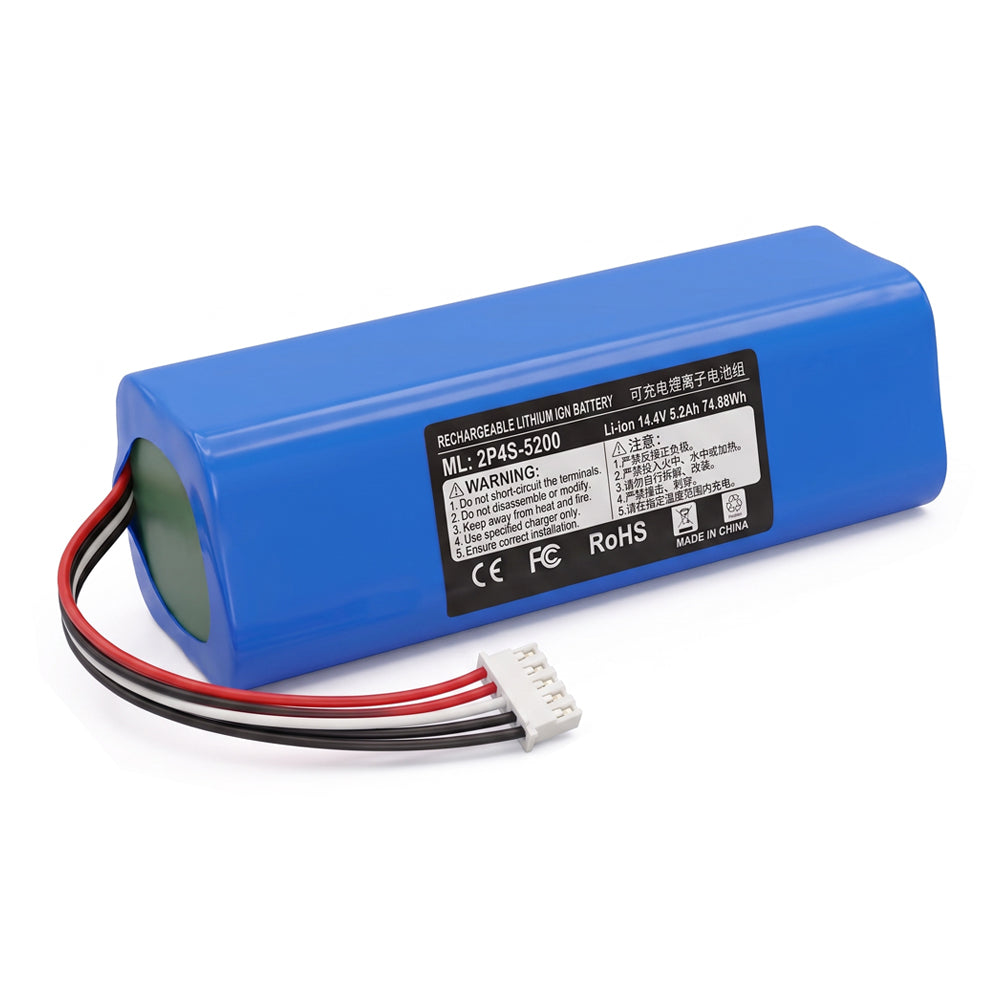 Coredy 14.4V 5200mAh Replacement Battery for Ecovacs Deebot N8 T8 T9 X1 OMNI T10 OZMO Series