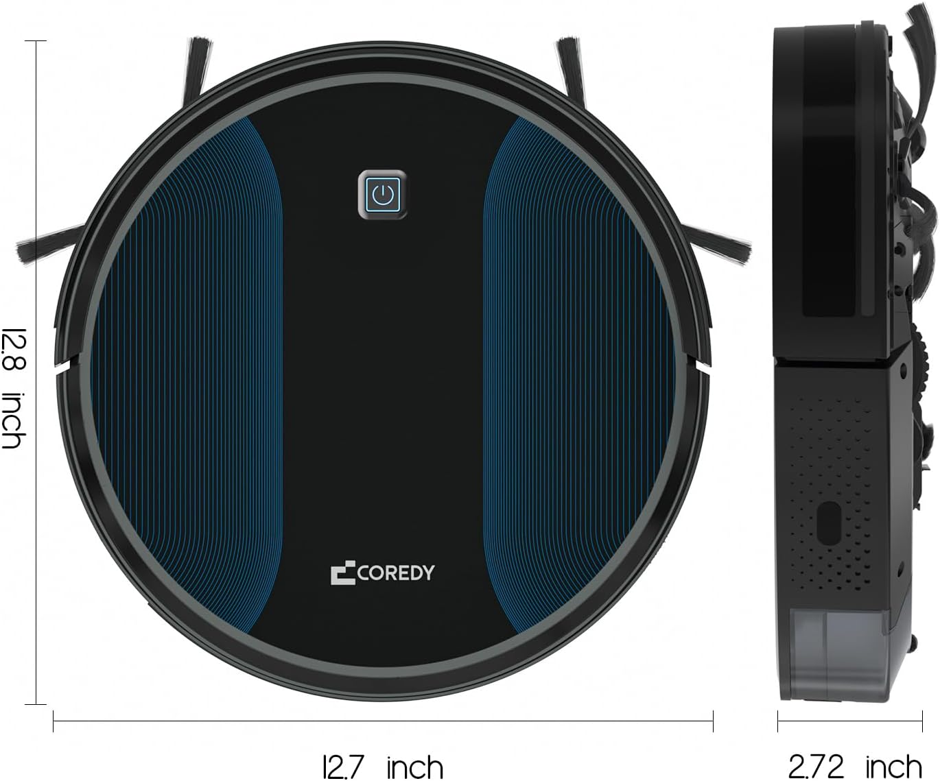[Factory Overstock]-Coredy R550 Ultra Robot Vacuum Cleaner, 2200Pa Strong Suction