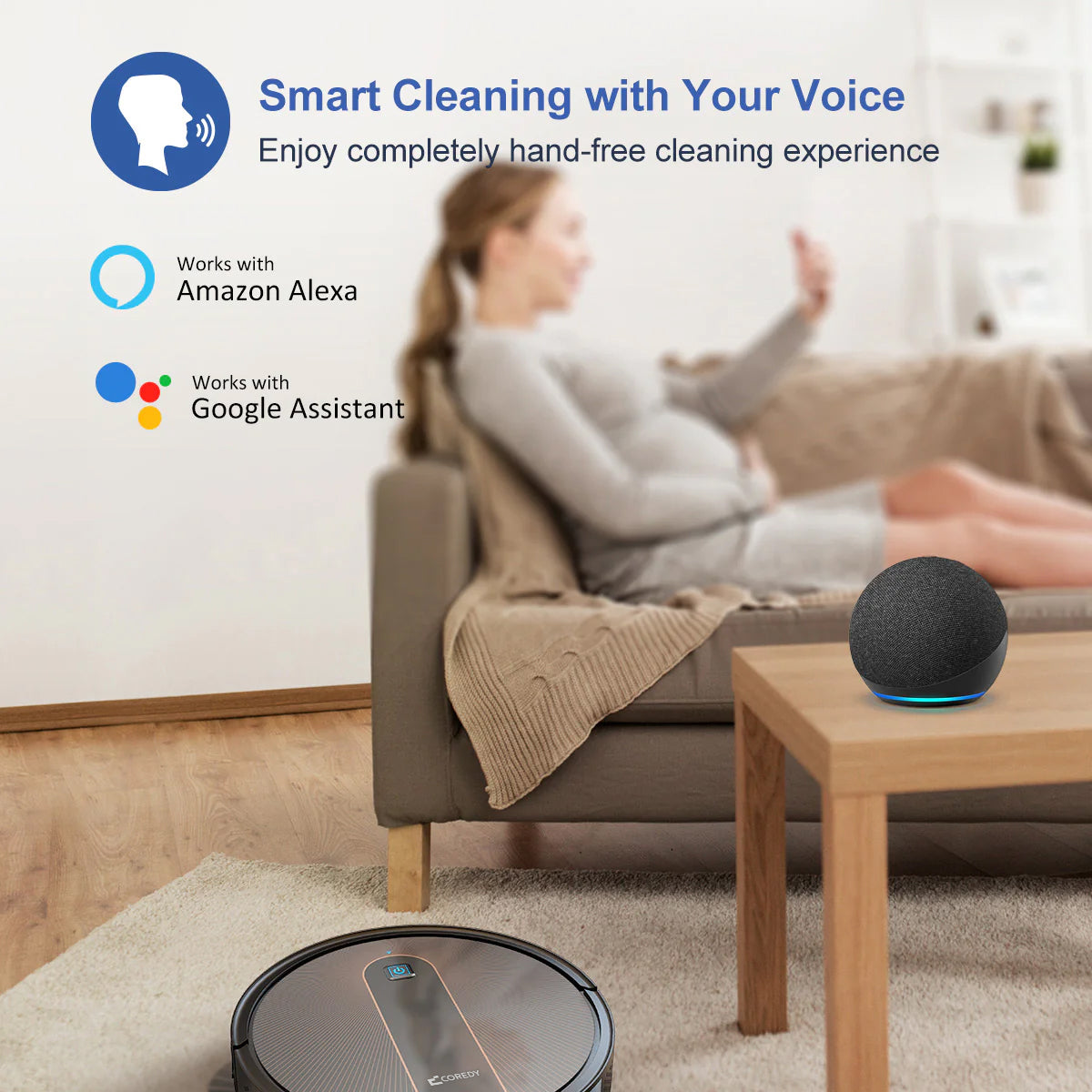 FATORY-STOCK Coredy R750 3-in-1 Robotic Sweep Vacuum Mop