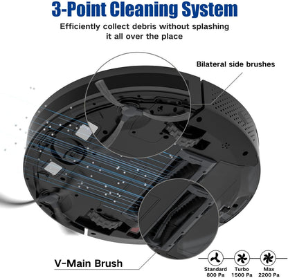 [Factory Overstock]-Coredy R550 Ultra Robot Vacuum Cleaner, 2200Pa Strong Suction