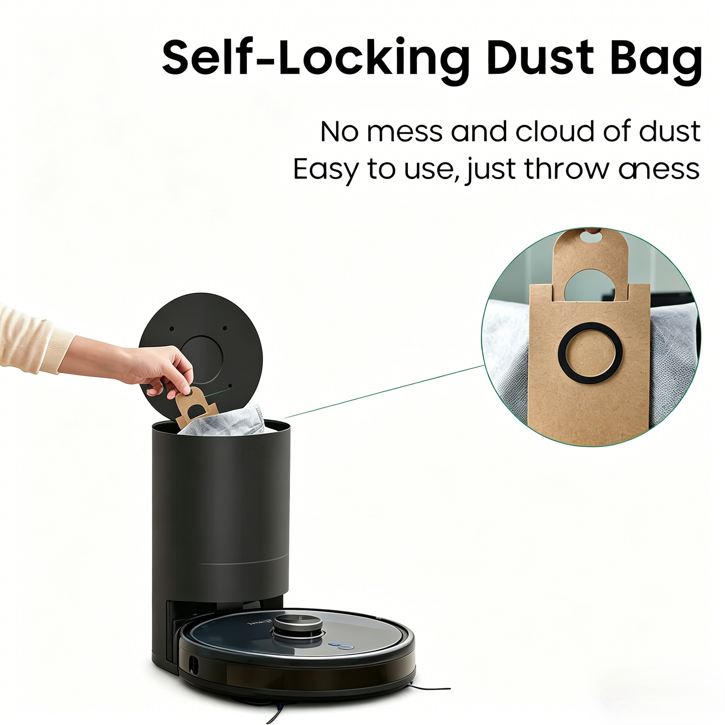 Premium Replacement Dust Bags for eufy Clean L35 Hybrid+, LR30 Hybrid+, LR20 (10-Pack)