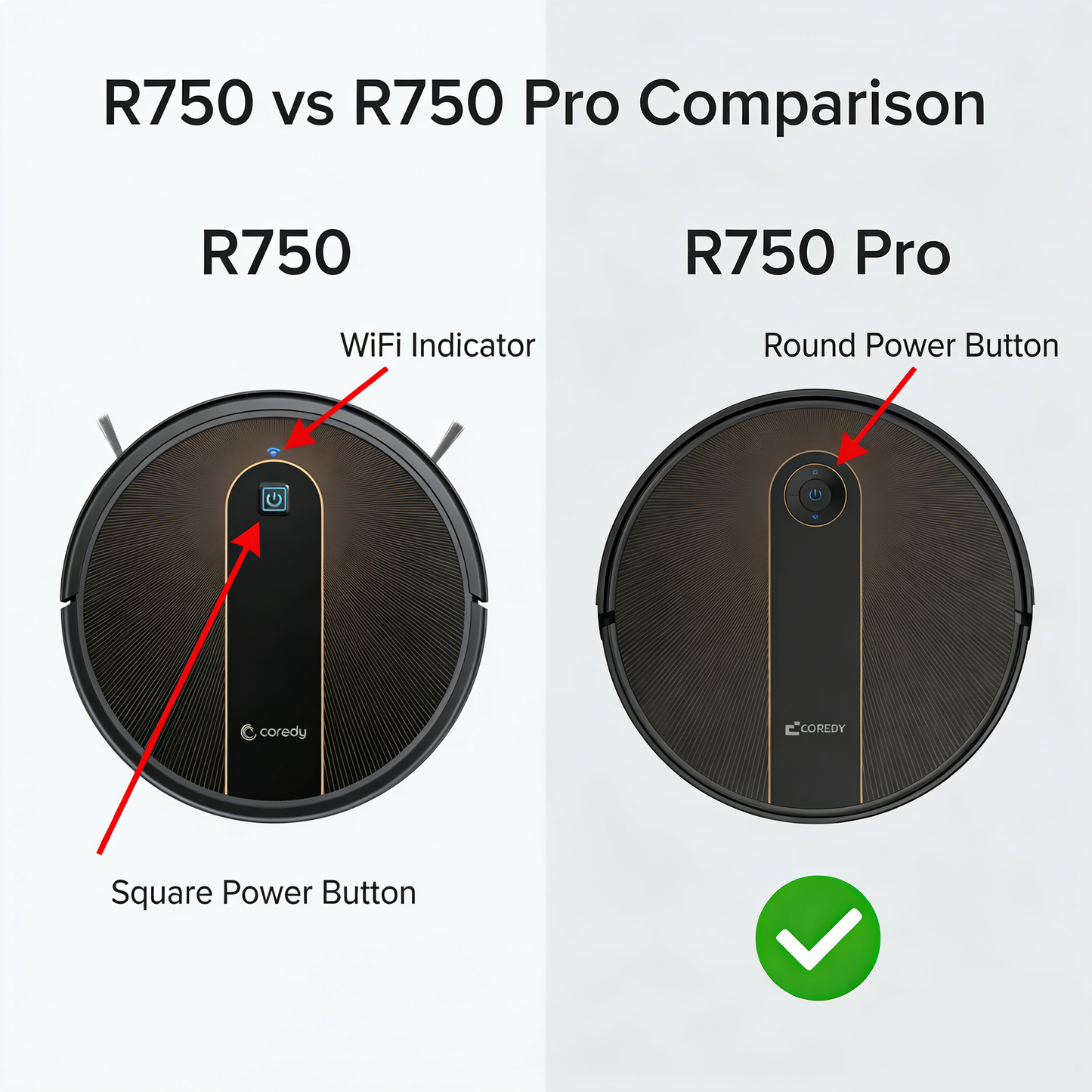Coredy R750 Pro Robot Vacuum Replacement 2500mAh Li-ion Battery (Not R750)