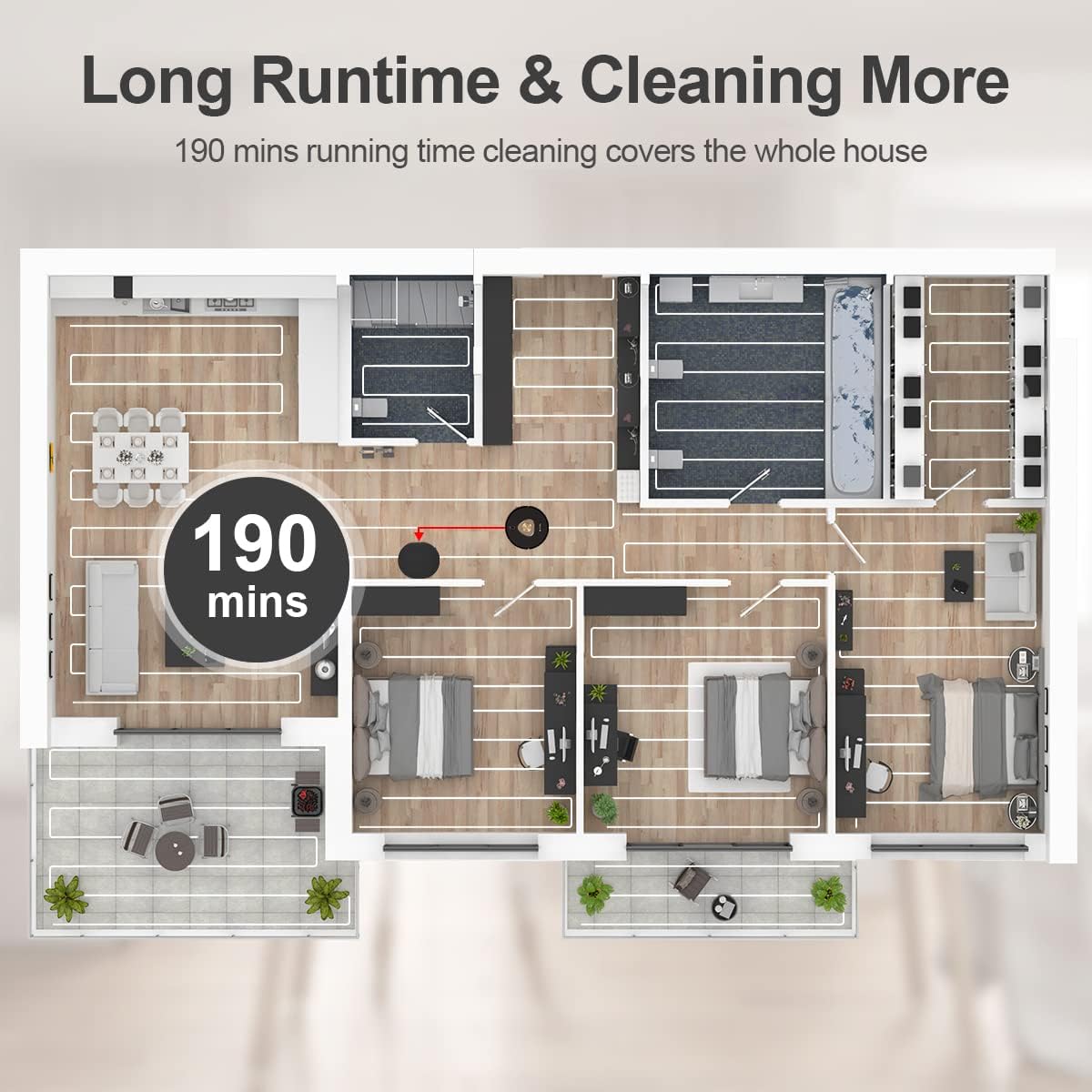 Fatory-Stock Only 1 left Coredy L900X Robot Vacuum Cleaner with Self Emptying Base, Laser Navigation Robotic Vacuums and Mop Multi-Floor Mapping, 2700Pa Suction
