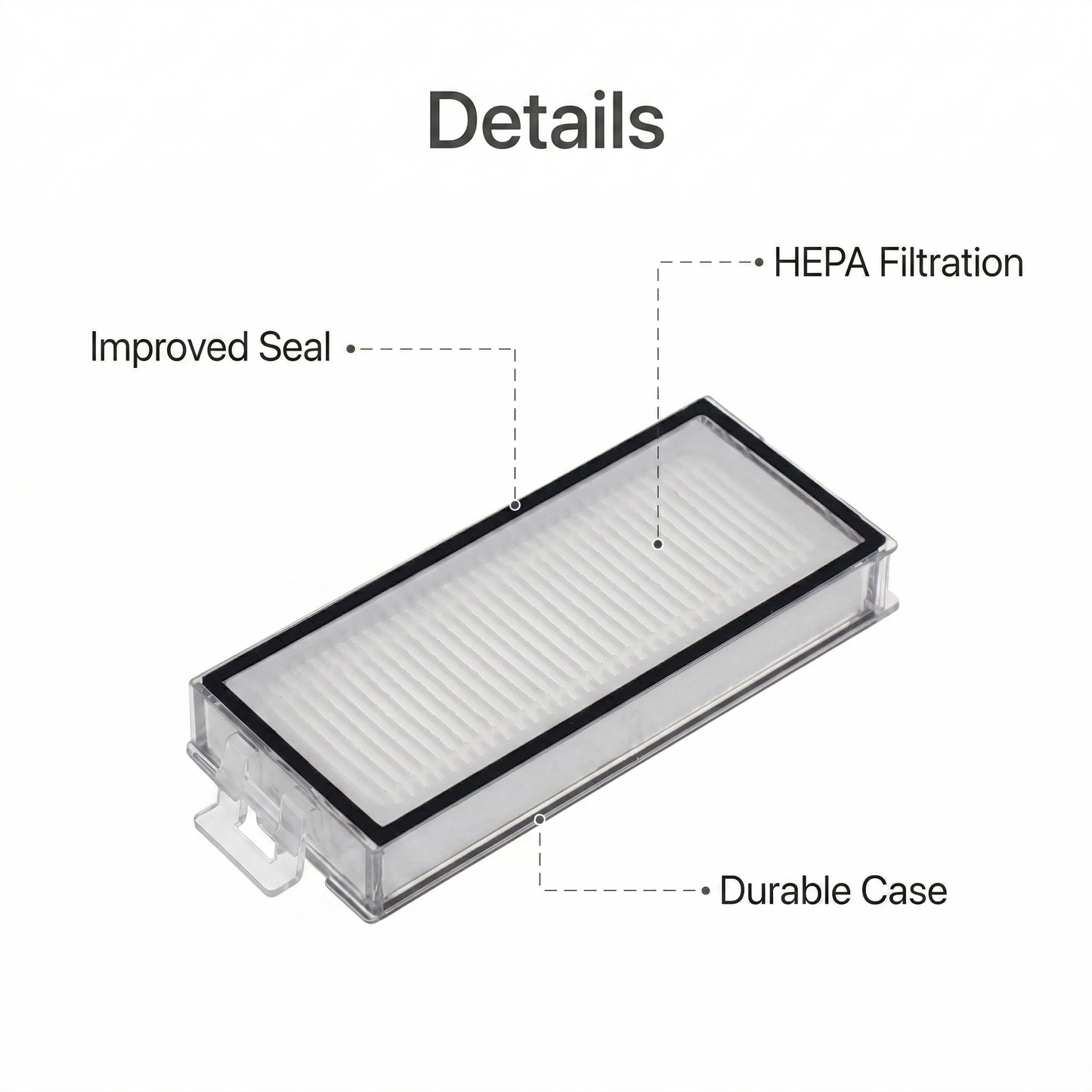 8-Pack Premium HEPA Filters Replacement for Roborock Q5 Pro, Q7 Max, Q8 Max Series