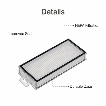 8-Pack Premium HEPA Filters Replacement for Roborock Q5 Pro, Q7 Max, Q8 Max Series