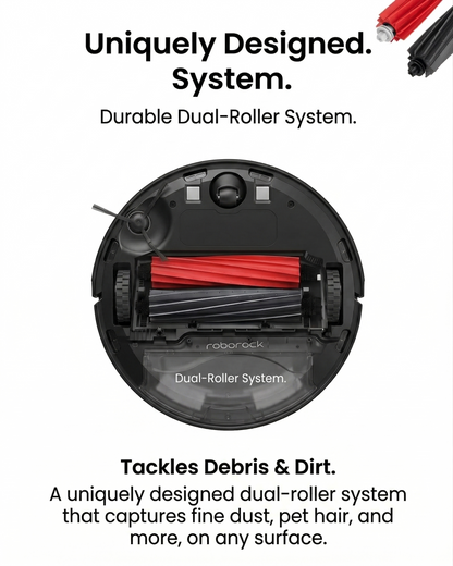 Replacement DuoRoller Main Brush Set for Roborock S8, Q5 Pro, & Q8 Max Series (2-Piece)