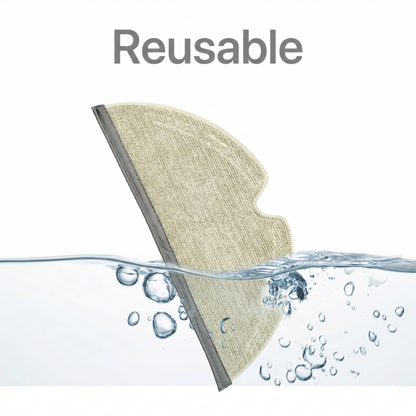 Premium Washable Mop Pads Replacement for Roborock Q7, Q8, Q5 Pro, S5, S6 & E Series (6-Pack)