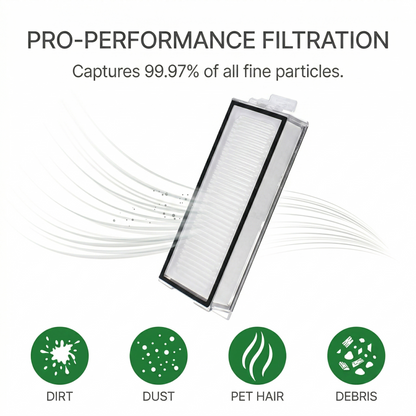 8-Pack Premium HEPA Filters Replacement for Roborock Q5 Pro, Q7 Max, Q8 Max Series