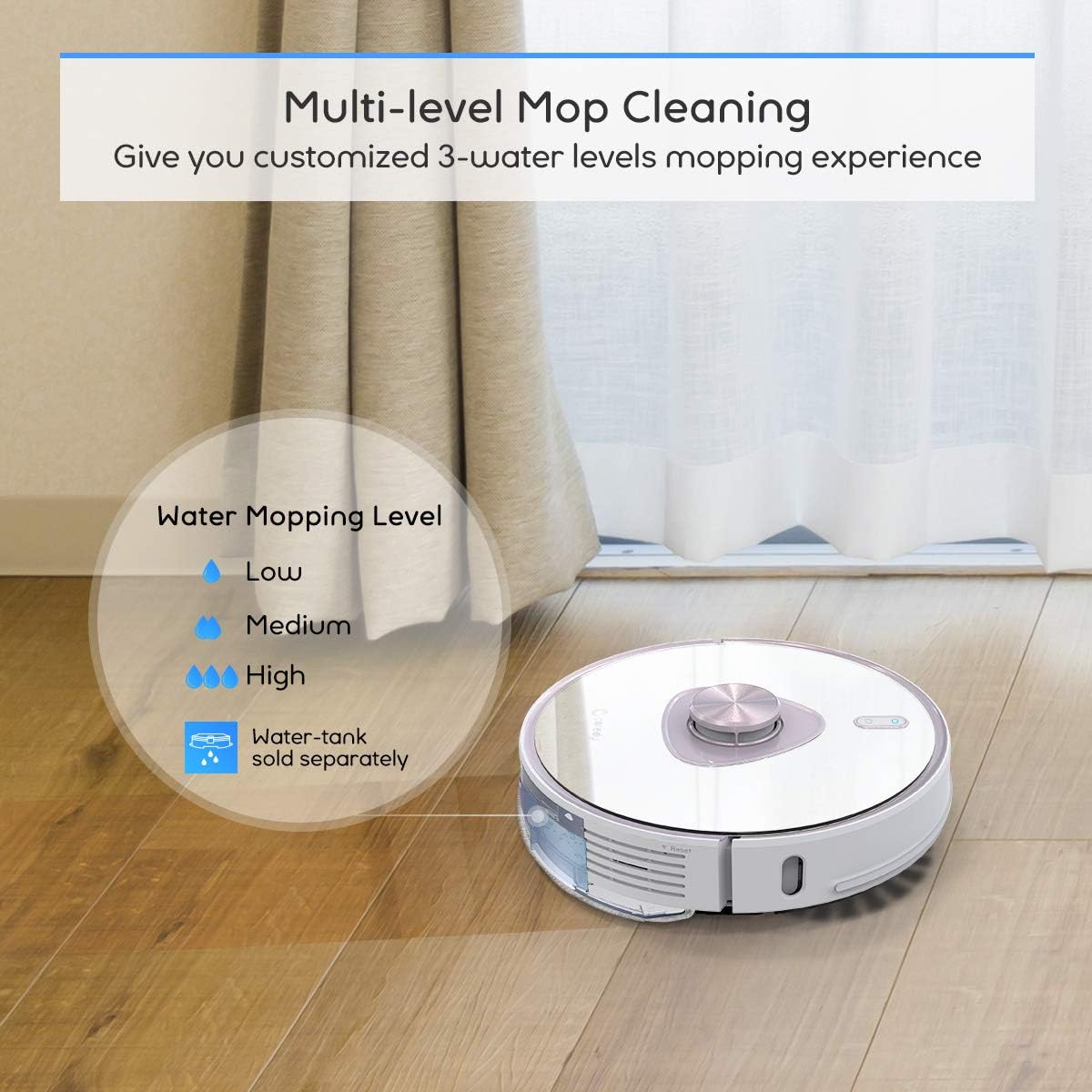 FATORY-STOCK L900W Robot Vacuum and Mop with LIDAR Navigation