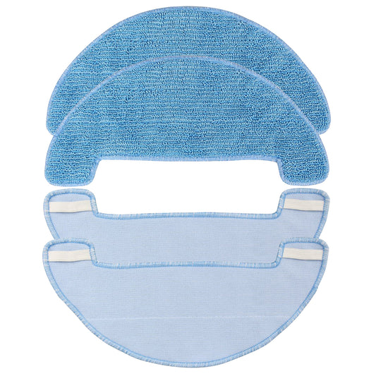 4 Pcs Wet-Dry Vacuum Mop Cloths for Coredy R750, R650, R500, R550, R500+, R580, G850, Vakuumwischer